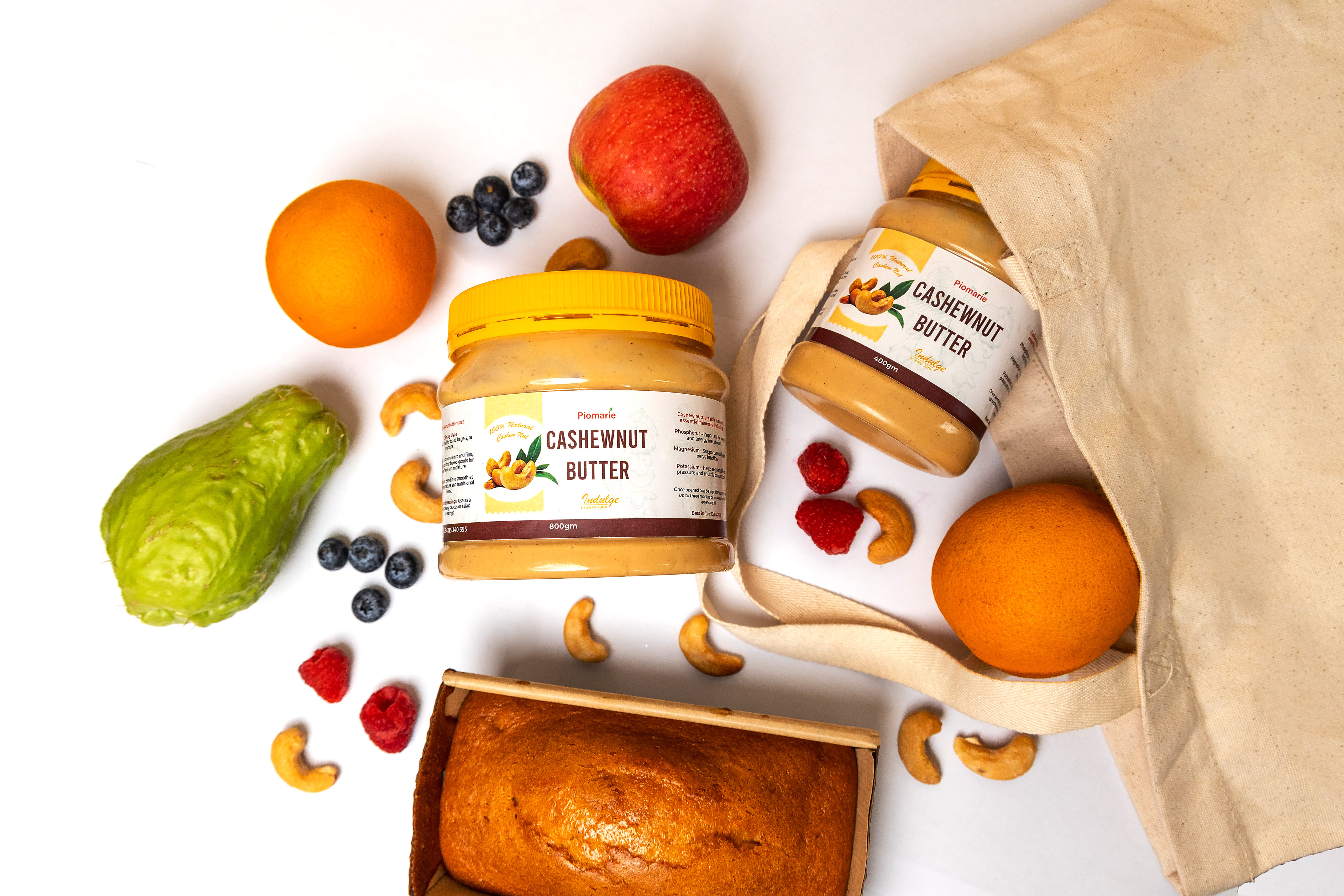 Piomarie Cashew Nut butter - Product Shoot