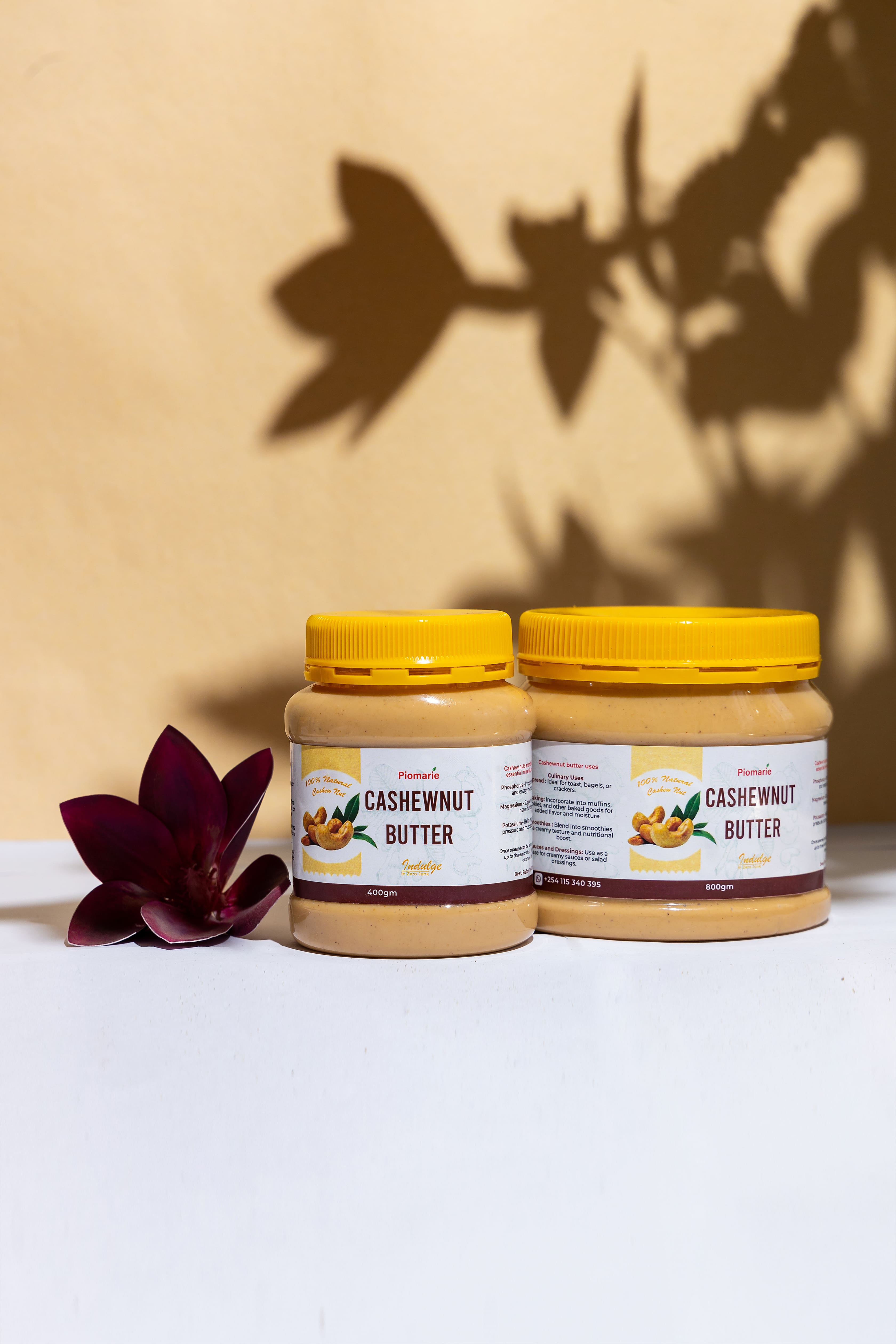 Piomarie Cashew Nut butter - Product Shoot