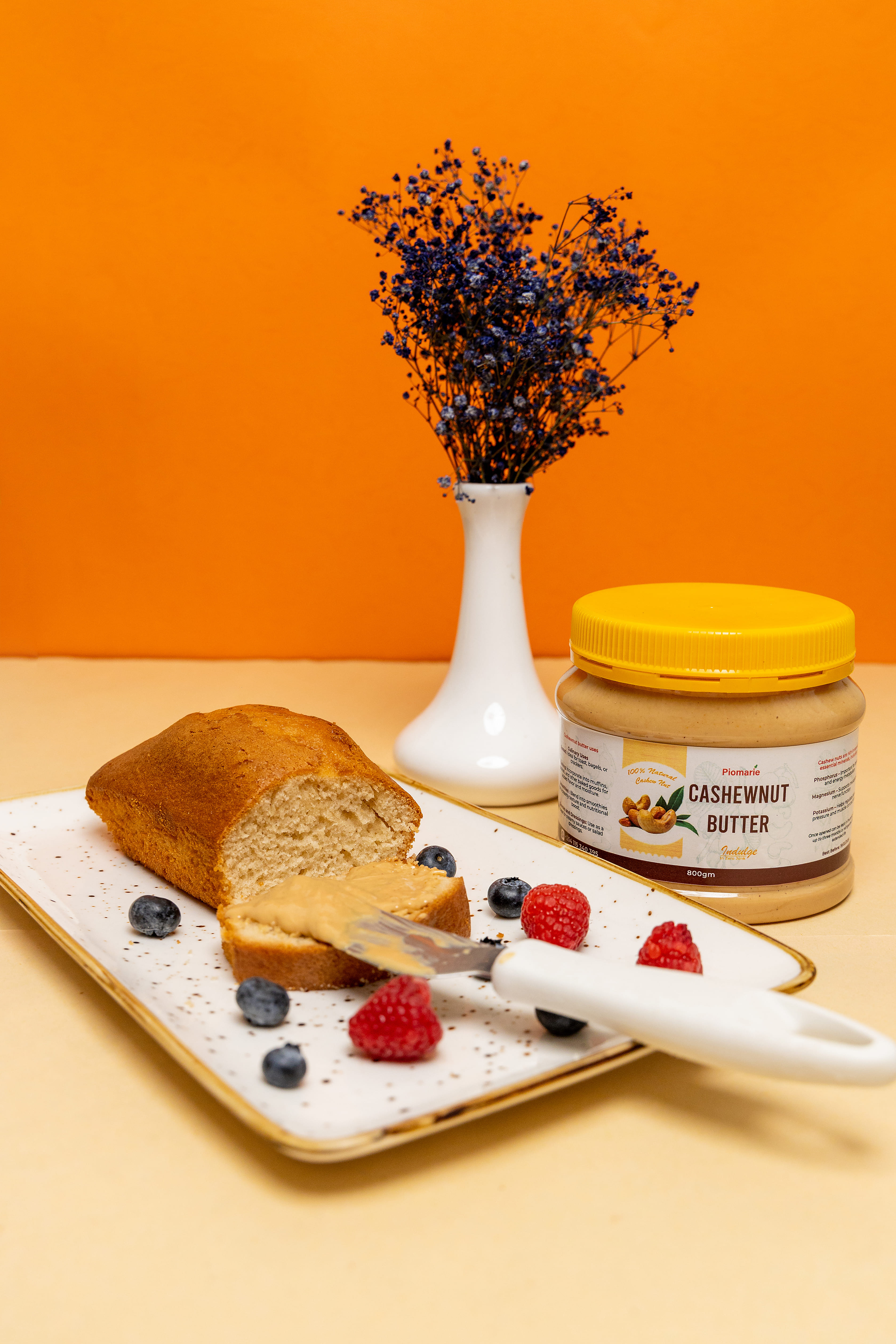 Piomarie Cashew Nut butter - Product Shoot