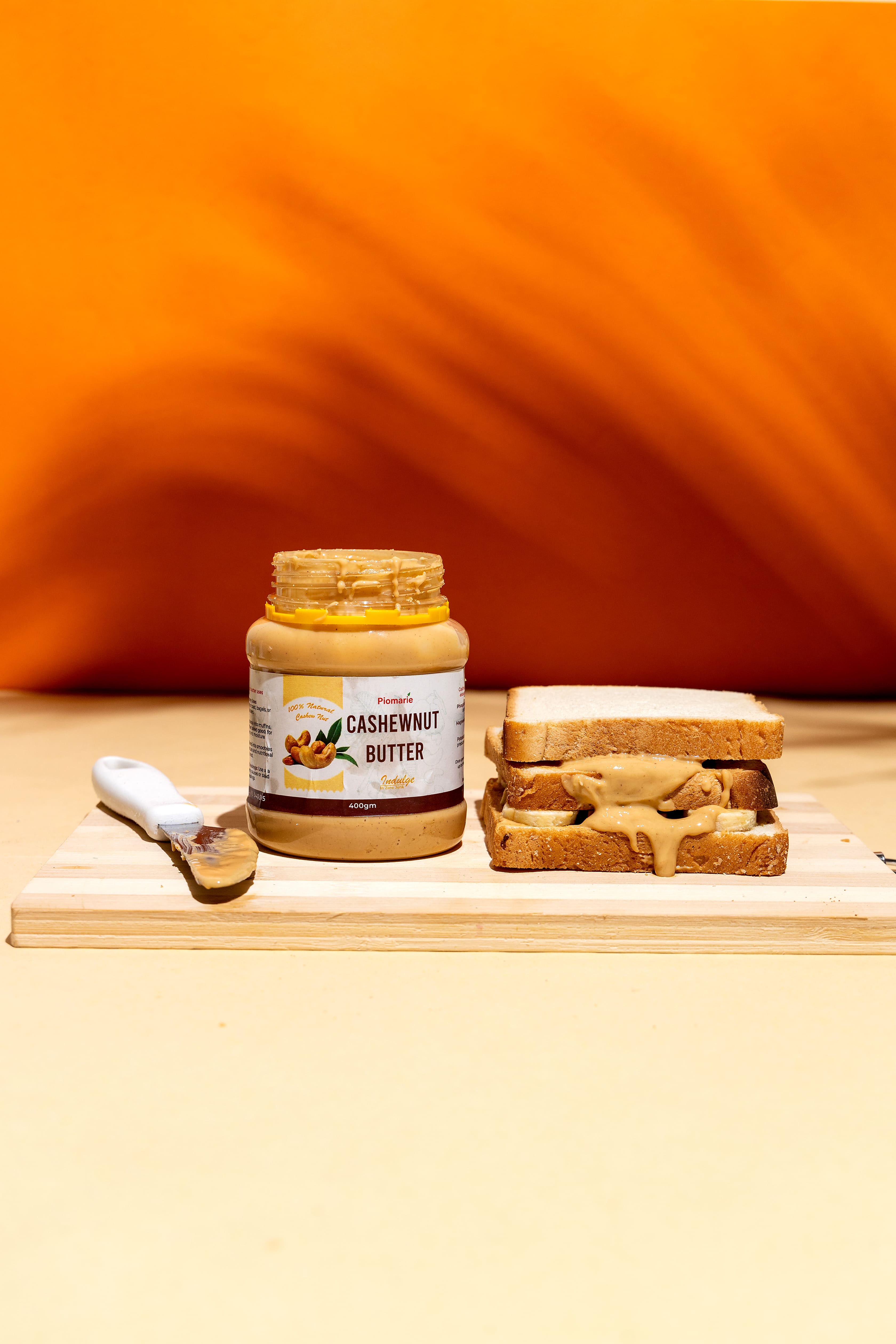 Piomarie Cashew Nut butter - Product Shoot