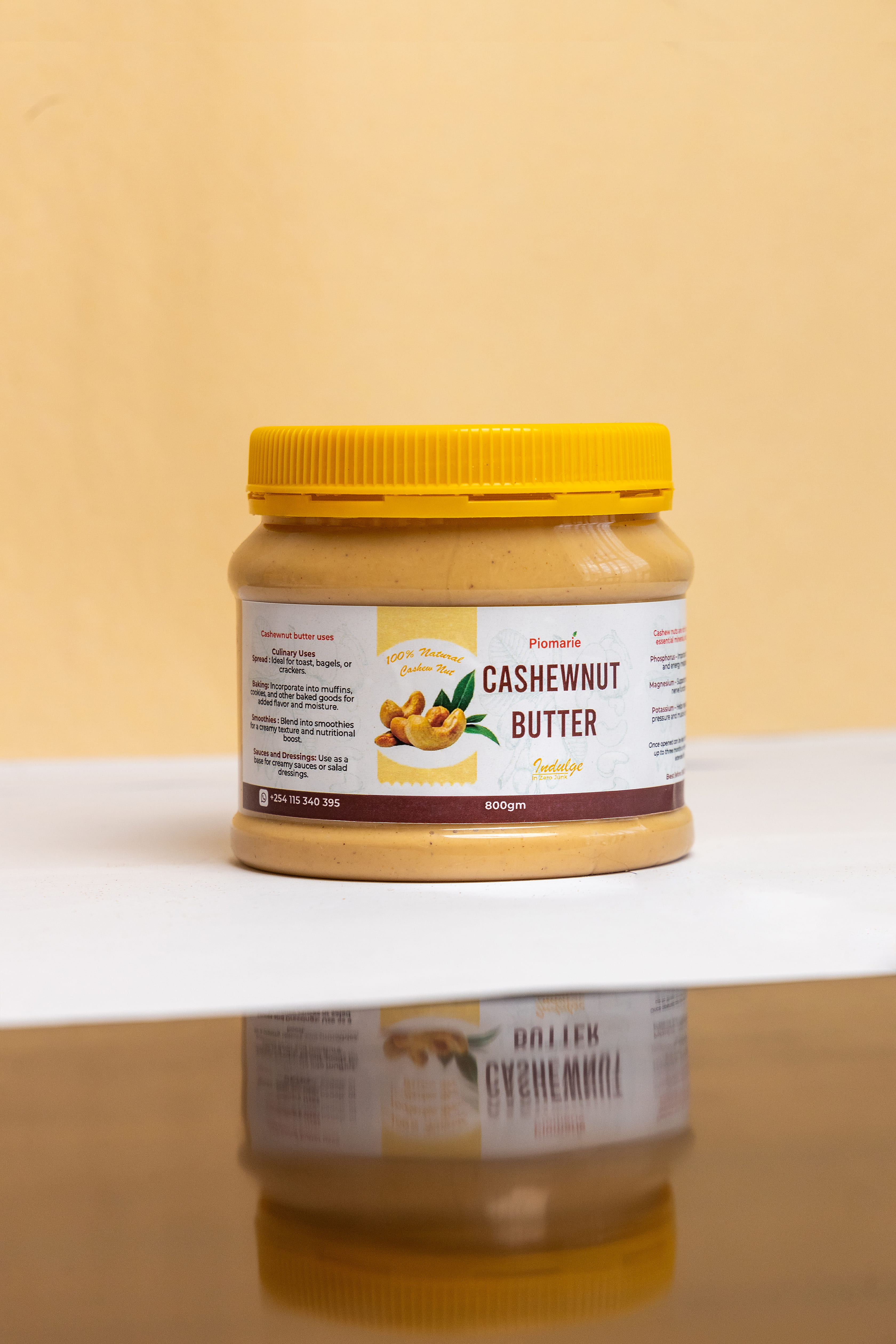 Piomarie Cashew Nut butter - Product Shoot