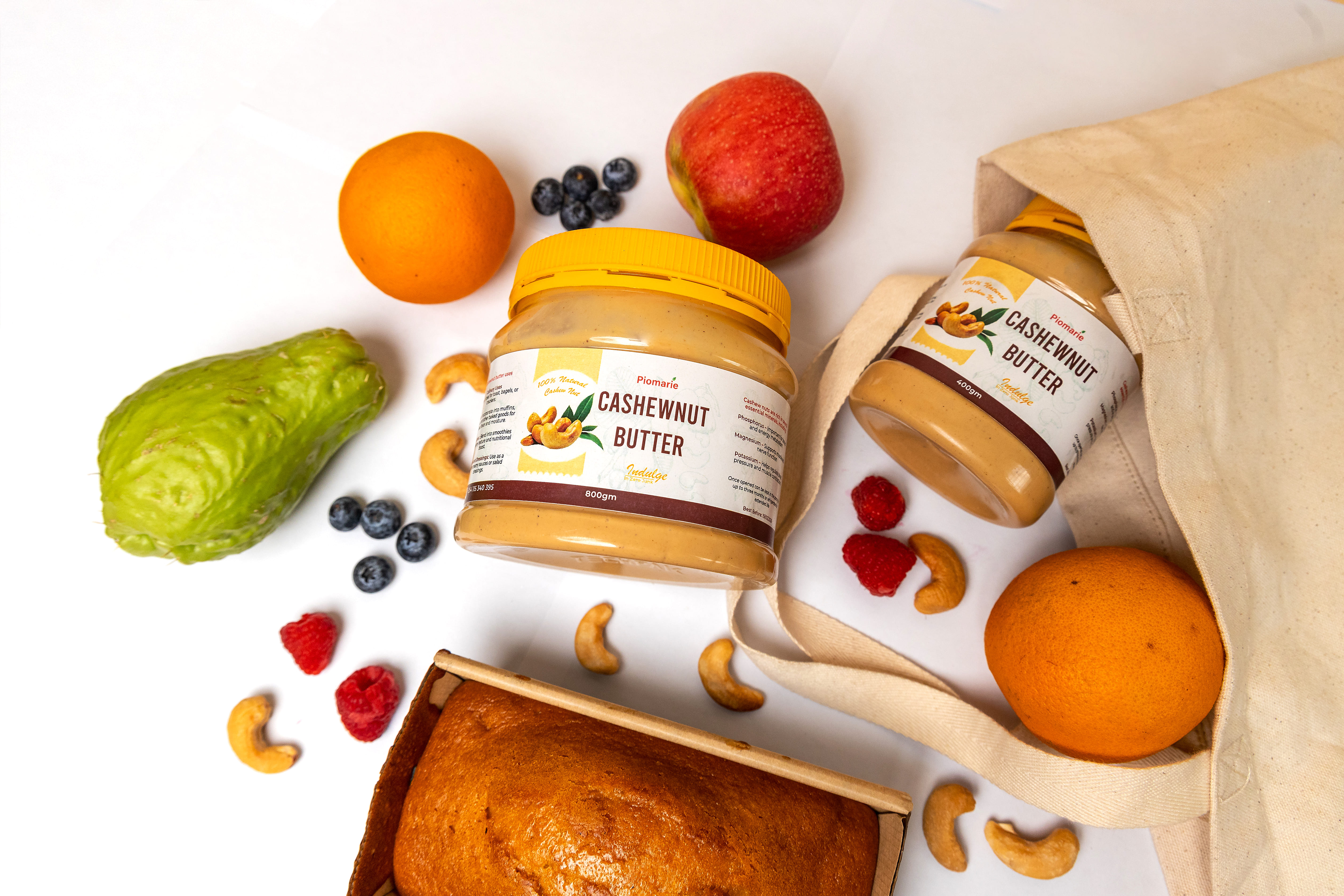 Piomarie Cashew Nut butter - Product Shoot