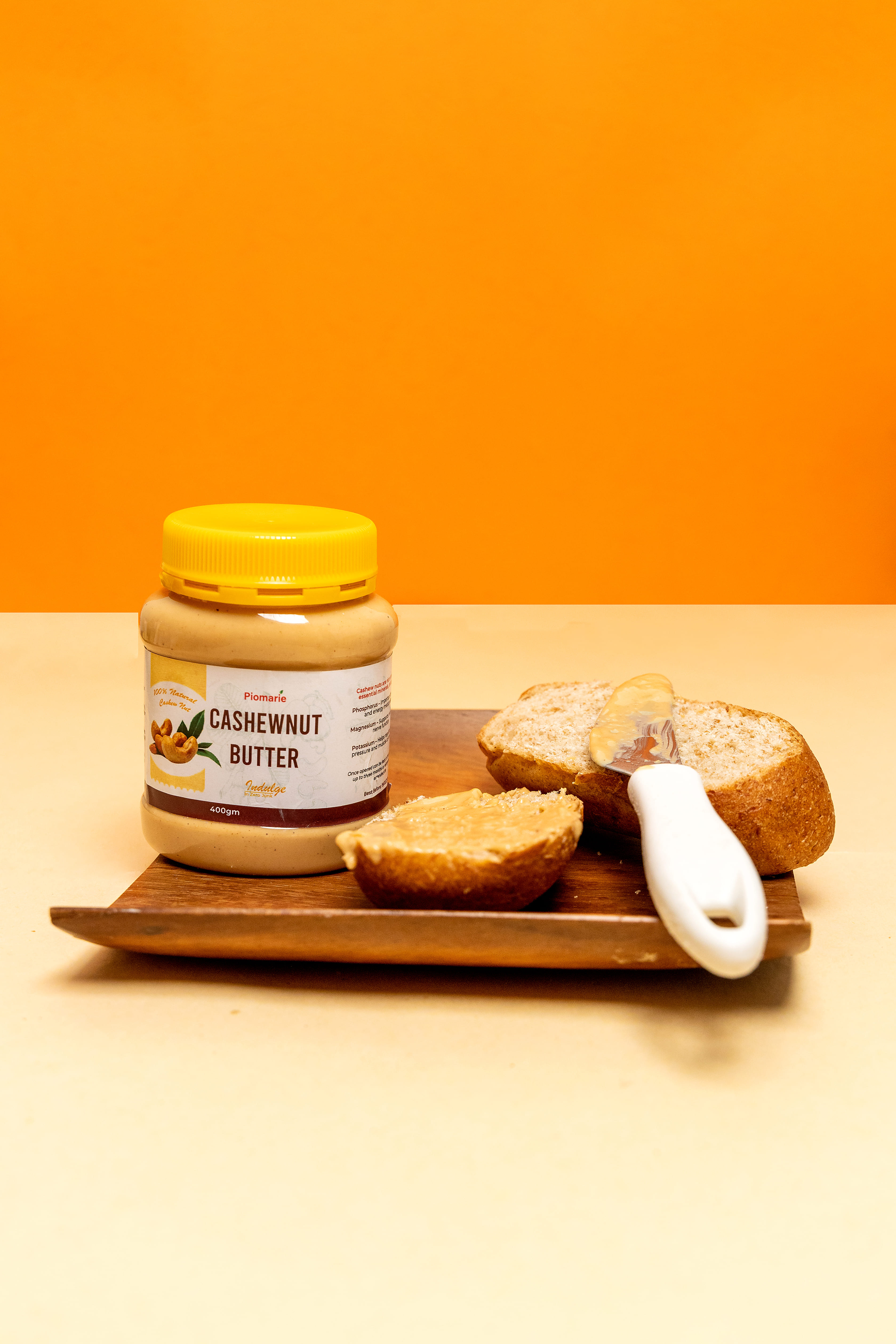 Piomarie Cashew Nut butter - Product Shoot